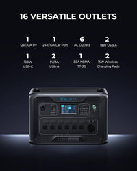 BLUETTI Solar Generator AC300&B300 Modular Power System with PV350 Solar Panel Included, UPS Battery Backup for Home Emergency Power Outage Off Grid