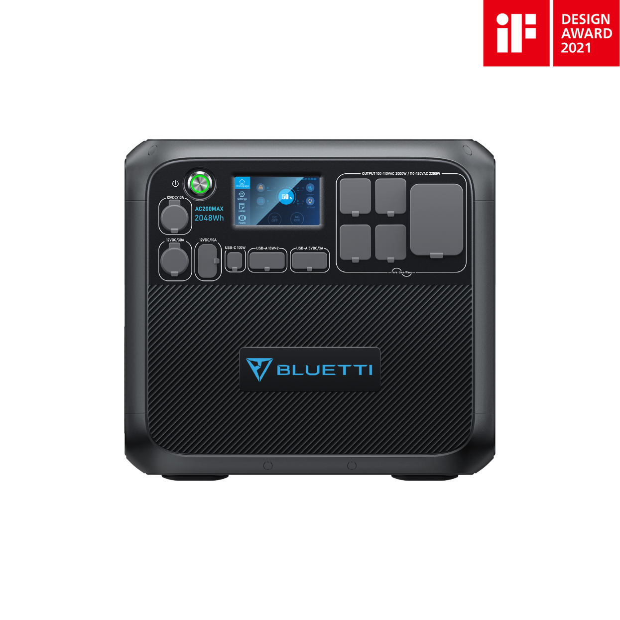 BLUETTI Solar Generator AC200MAX with 420W Solar Panel Included, 2048Wh Portable Power Station w/ 4 2200W AC Outlets, LiFePO4 Battery Pack, Expandable to 8192Wh for Home Backup, Road Trip, Off Grid