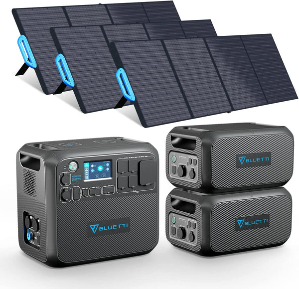 BLUETTI AC200MAX + 2*B230 + 3*PV200 | Solar Generator Kit
