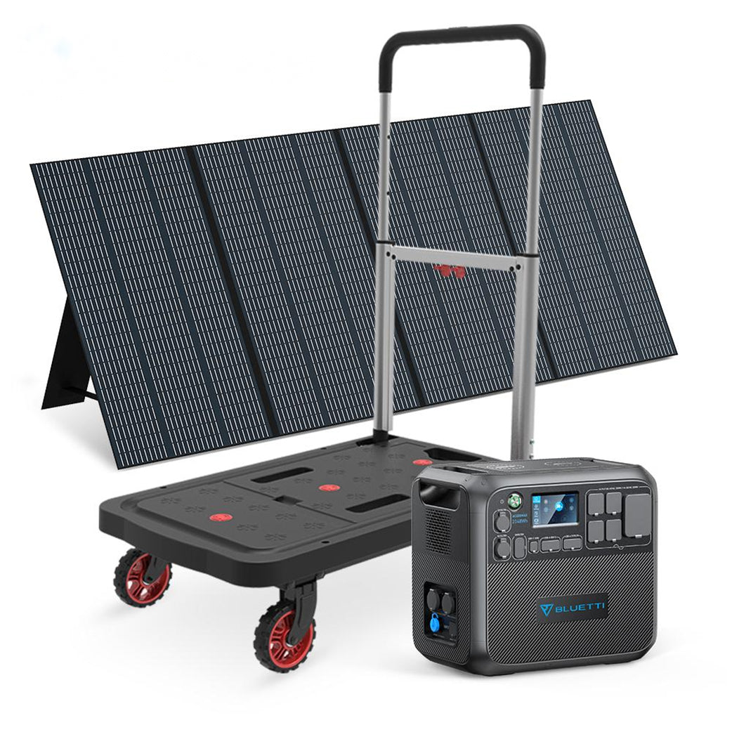 BLUETTI AC200MAX + 1*PV380 | Solar Generator Kit+Trolley