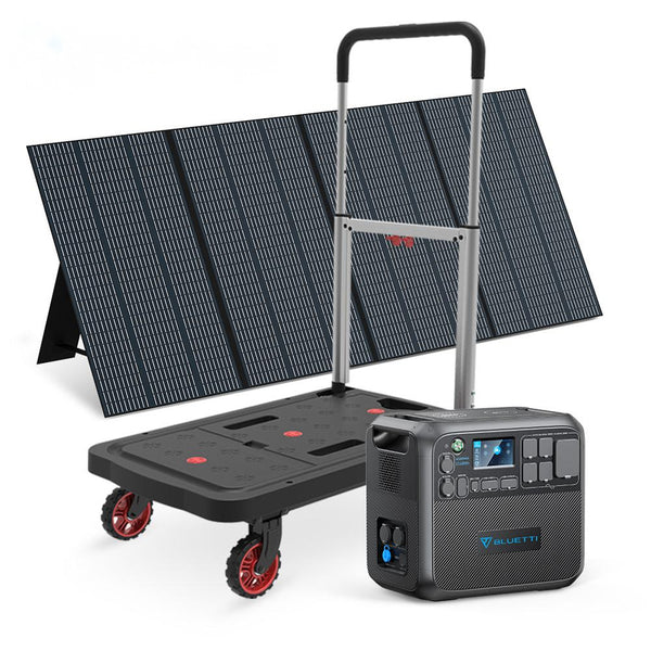 BLUETTI AC200MAX + 1*PV380 | Solar Generator Kit+Trolley