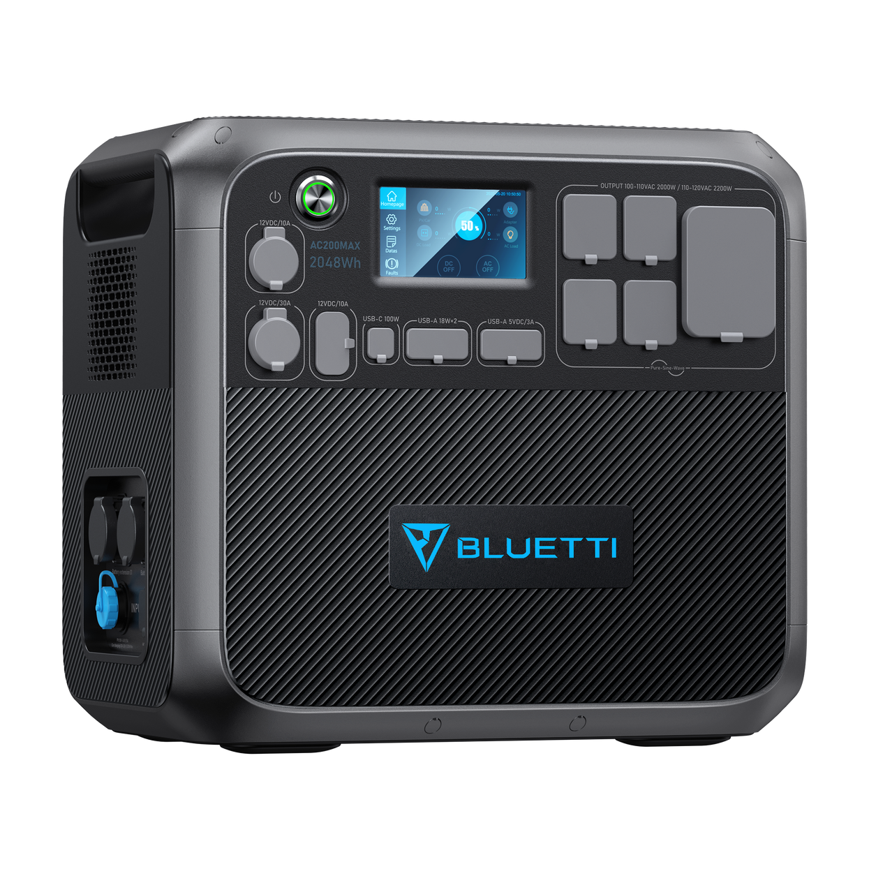 BLUETTI Expansion Battery B230, 2048Wh LiFePO4 Battery Pack for Power Station AC180/AC200MAX/AC200P/EP500Pro,DC Power Source w/ 100W USB-C for Emergency, Road Trip (D050S Charging Enhancer Included)