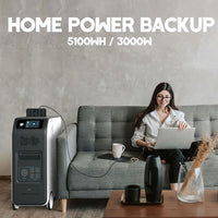 BLUETTI EP500Pro Solar Power Station | 3,000W 5,100Wh+Trolley