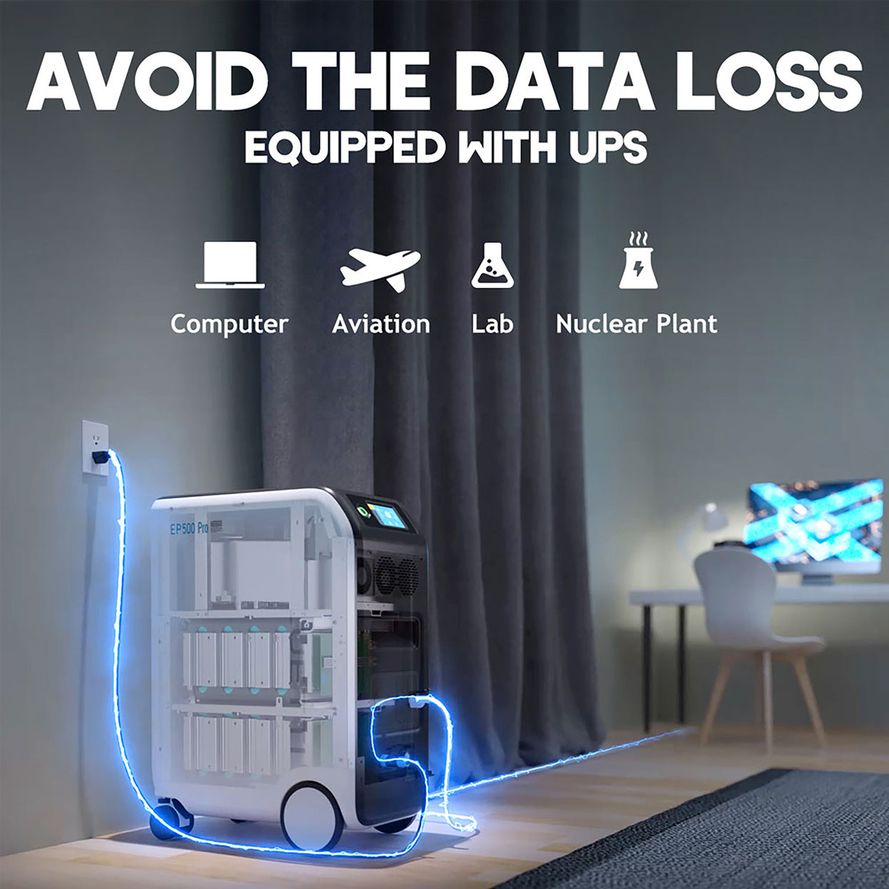 BLUETTI EP500Pro Solar Power Station | 3,000W 5,100Wh+Trolley