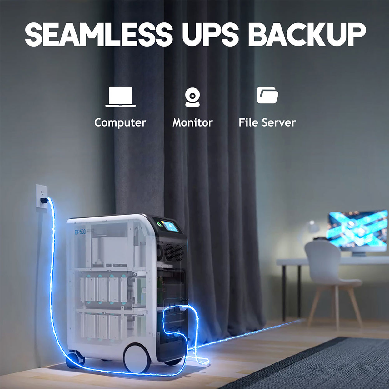 BLUETTI EP500 + 3*PV380 | Solar Generator Kit+Trolley