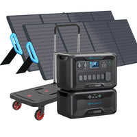 BLUETTI AC300 + 1*B300 + 2*PV220 | Solar Generator Kit+Trolley