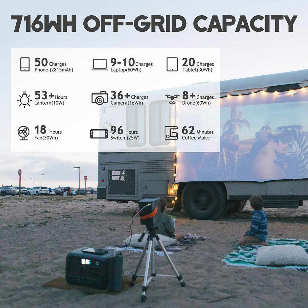 BLUETTI EB70 Portable Power Station | 700W 716Wh+CBag