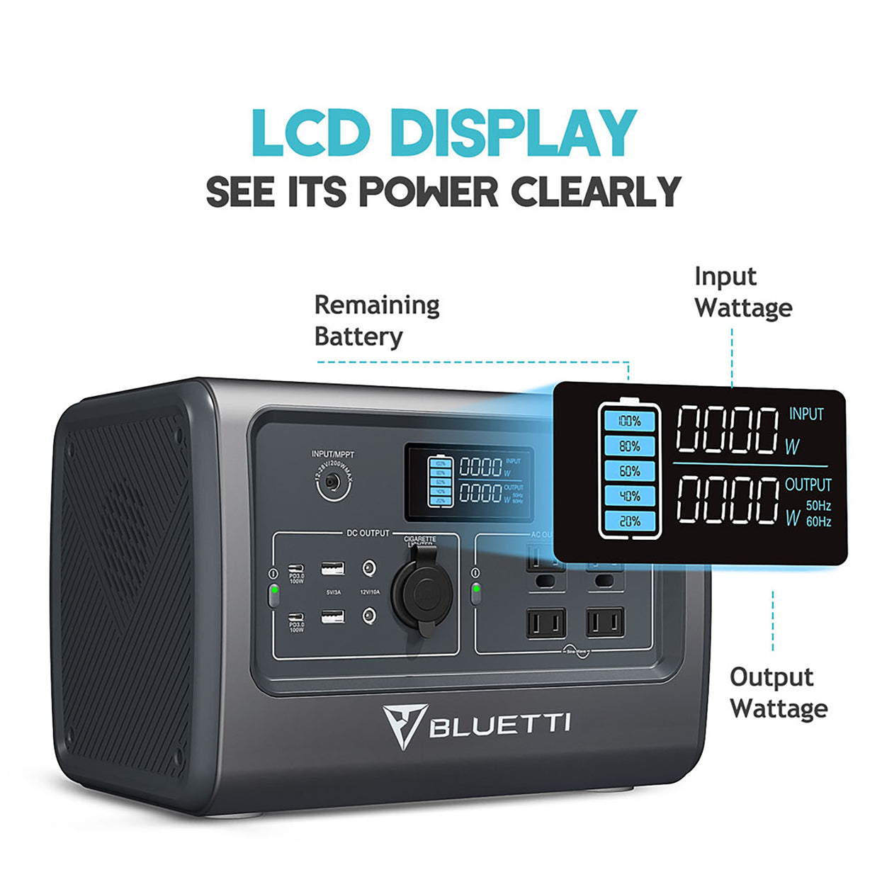 BLUETTI EB70 Portable Power Station | 700W 716Wh+CBag